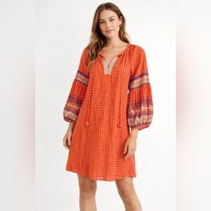 ✨ Uncle Frank x Anthropologie Embroidered Balloon Sleeve Dress | Size M ✨